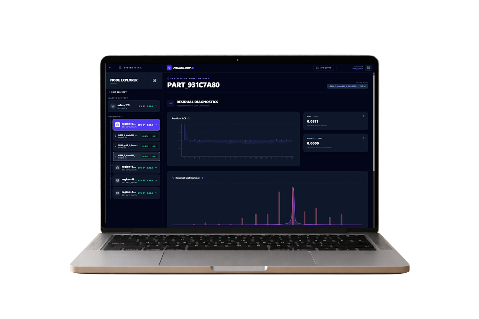 Futuristic AI robot portrait